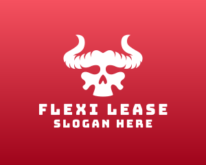 Devil Skull Horns logo design