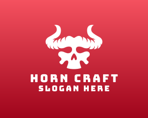 Devil Skull Horns logo design