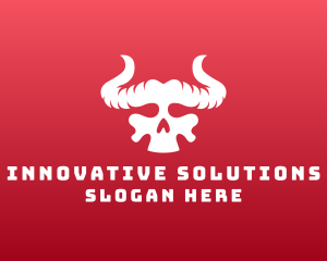 Devil Skull Horns logo design