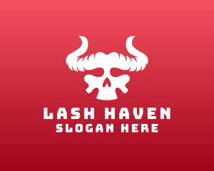 Devil Skull Horns logo design