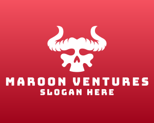 Devil Skull Horns logo design