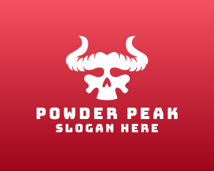 Devil Skull Horns logo design