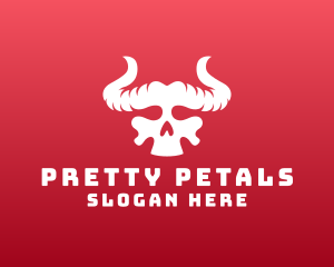 Devil Skull Horns logo design