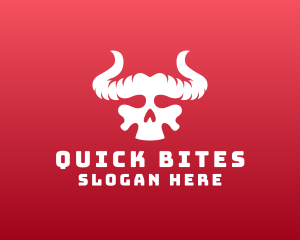 Devil Skull Horns logo design