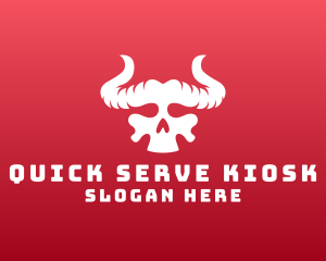 Devil Skull Horns logo design