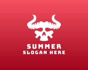 Devil Skull Horns logo design