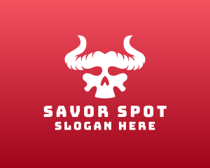 Devil Skull Horns logo design