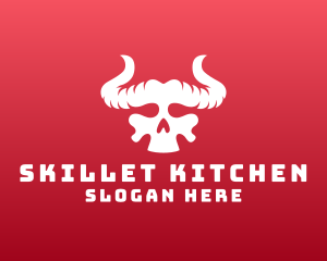 Devil Skull Horns logo design