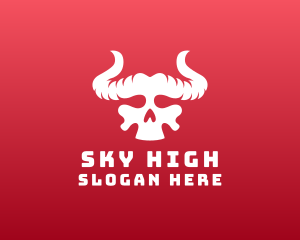 Devil Skull Horns logo design