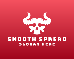 Devil Skull Horns logo design