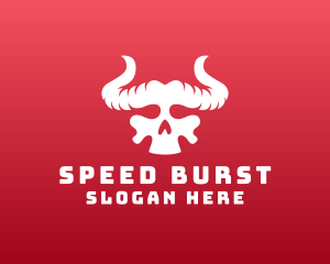 Devil Skull Horns logo design