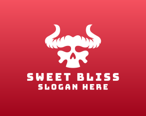 Devil Skull Horns logo design