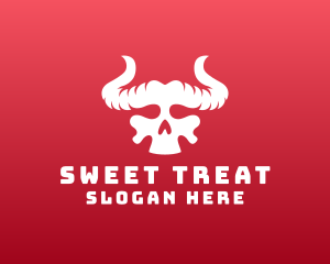 Devil Skull Horns logo design