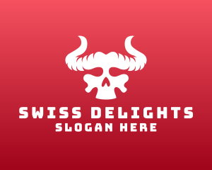 Devil Skull Horns logo design