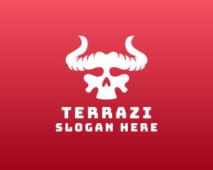 Devil Skull Horns logo design