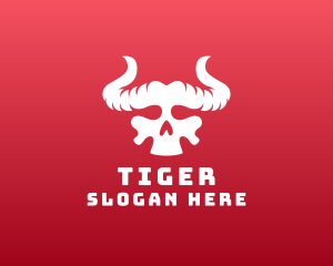 Devil Skull Horns logo design