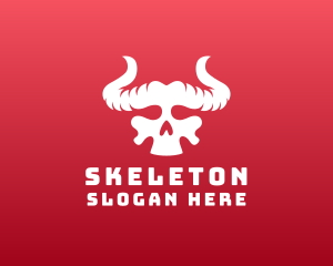 Devil Skull Horns logo design