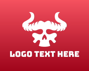 Corps - Devil Skull Horns logo design
