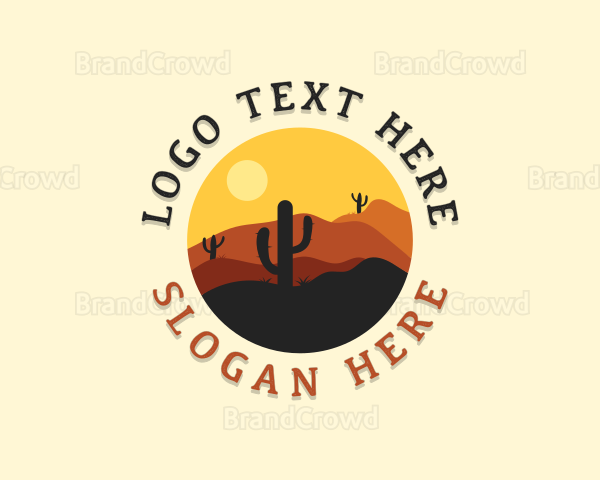 Adventure Desert Cactus Logo