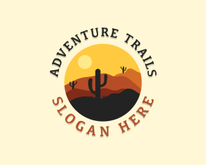 Adventure Desert Cactus logo design