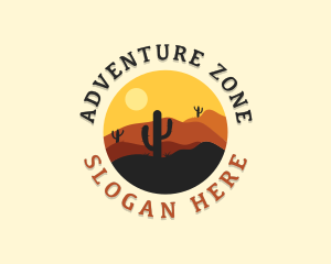 Adventure Desert Cactus logo design