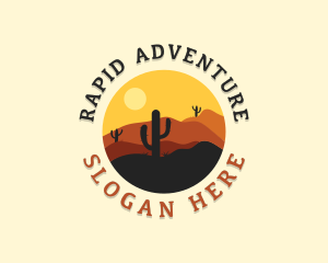 Adventure Desert Cactus logo design