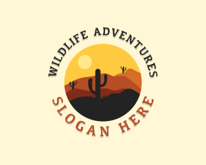 Adventure Desert Cactus logo design