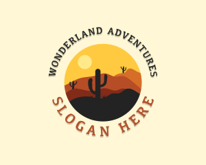 Adventure Desert Cactus logo design