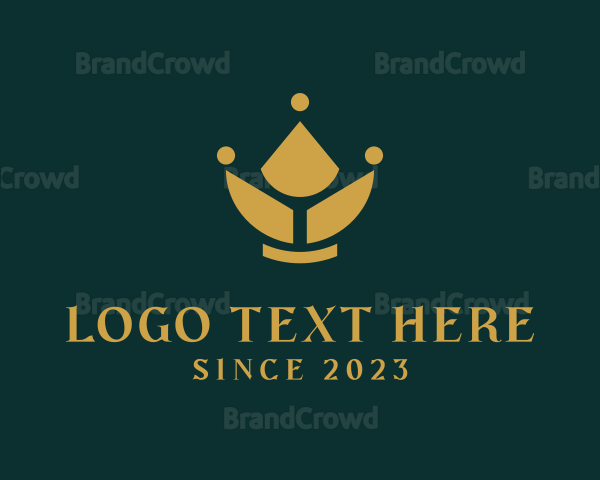 Geometric Flower Crown Logo