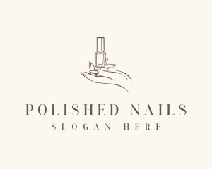 Nail Hand Polish logo design