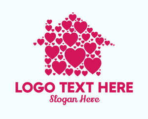 Cute - Cute Heart House logo design