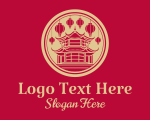 Chinese Pagoda Lantern  Logo