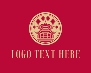 Dynasty - Chinese Pagoda Lantern logo design
