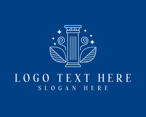 Ornamental - Greek Pillar Column logo design