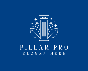 Greek Pillar Column logo design