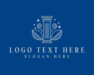 Greek Pillar Column Logo