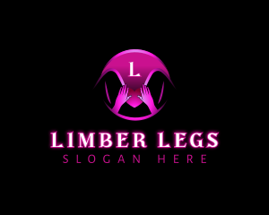 Sensual Hands Legs logo design