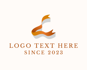 Media Agency - 3D Ribbon Letter L logo design