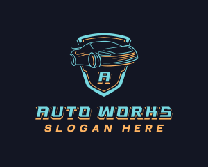 Racing Car Auto logo design