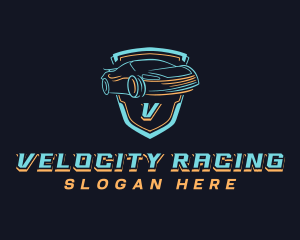 Racing Car Auto logo design