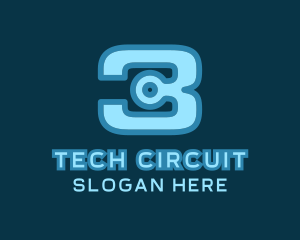 Circuitry - Circuitry Tech Number 3 logo design