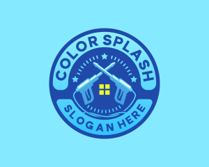 Power Wash House Cleaner logo design