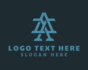 Corporation - Digital Startup Business Letter AX logo design