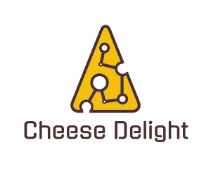 Tech  Cheese Circuit logo design