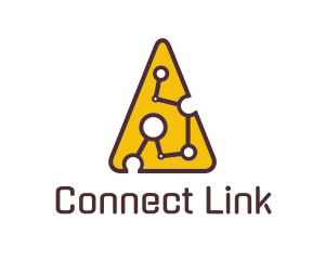 Link - Tech  Cheese Circuit logo design