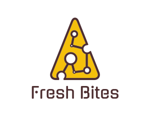 Crisp - Tech  Cheese Circuit logo design