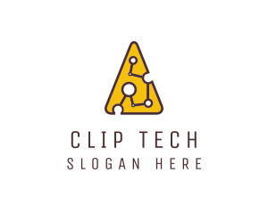 Tech  Cheese Circuit logo design