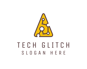 Tech  Cheese Circuit logo design