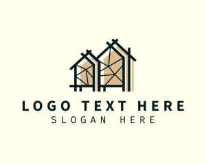 Shape - House Architecture Plan logo design