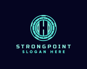 Digital Technology Hologram Logo